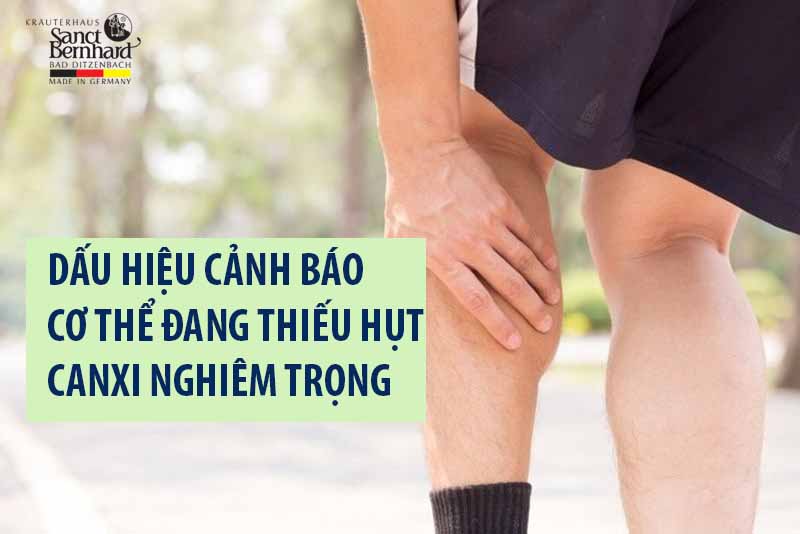 DẤU HIỆU CẢNH BÁO CƠ THỂ ĐANG THIẾU HỤT CANXI NGHIÊM TRỌNG